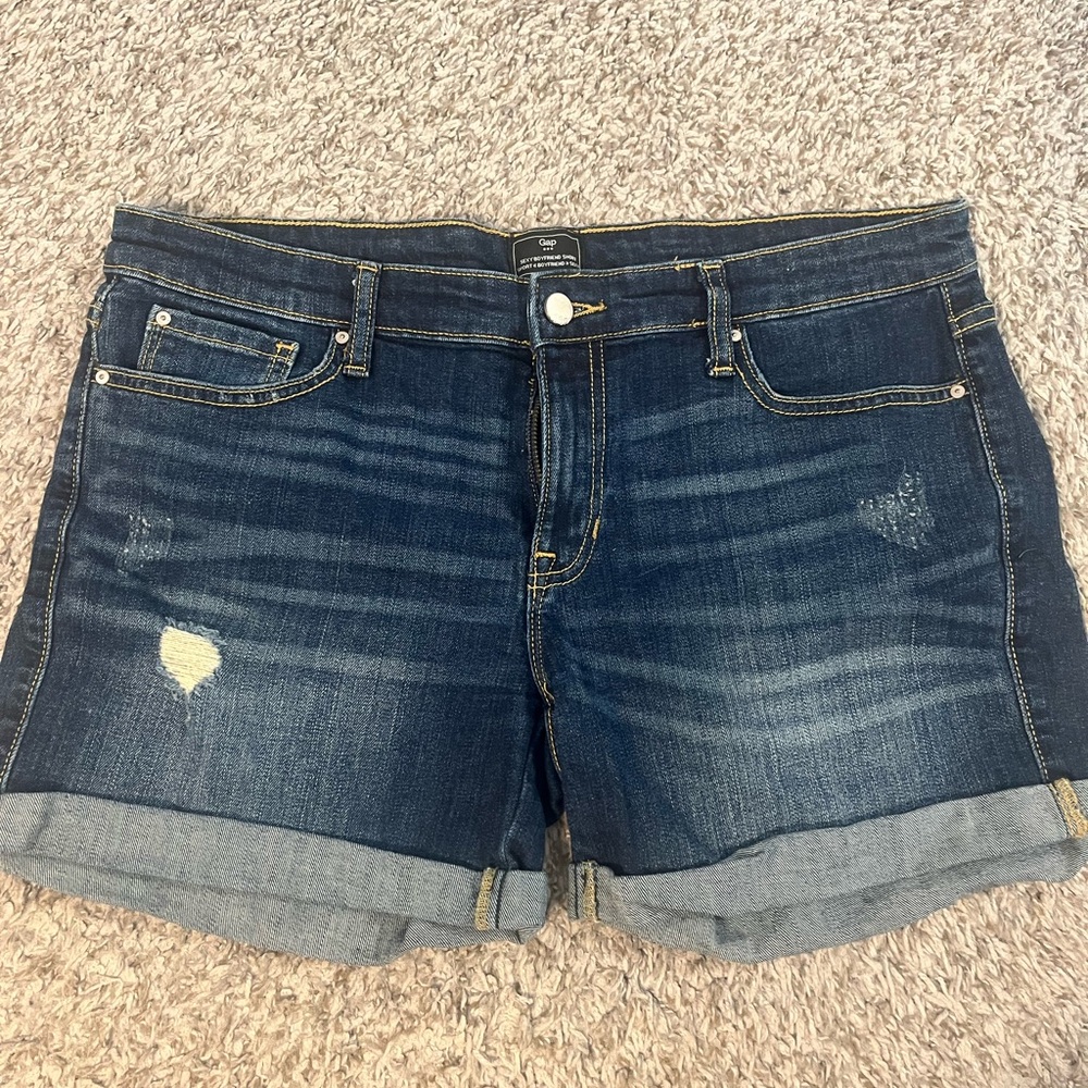 Gap denim distressed shorts